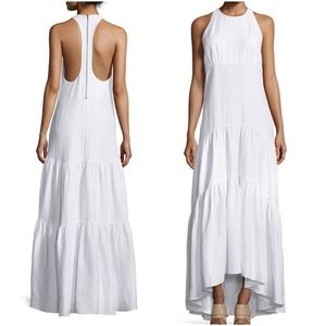 {L’Agence} Talia Woven Racerback Maxi Dress, Size 4